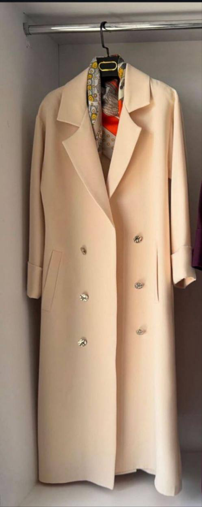 معطف شتوي كلاسيك بأزرار مزدوجة