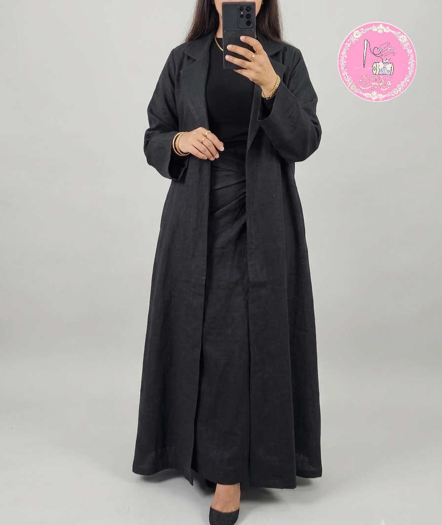 طقم عباية مع تنوره