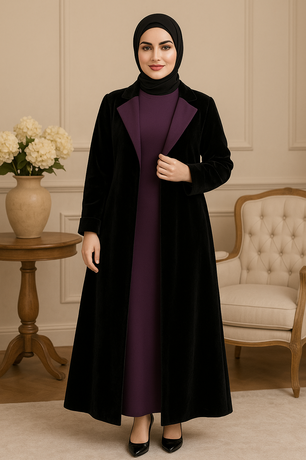 كوت شتوي مكون من قطعتين