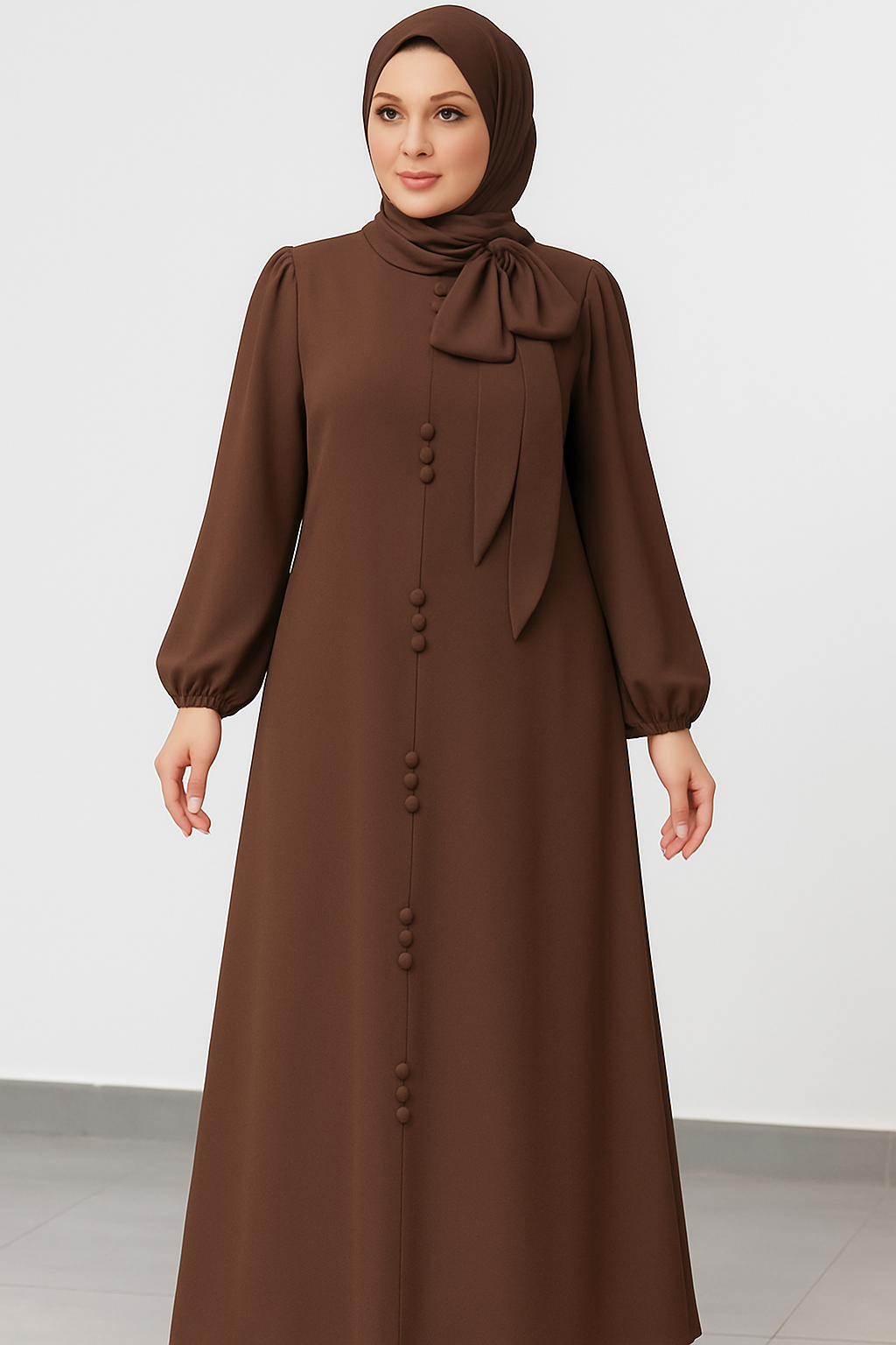 إطلالة  راقيه مع العبايه